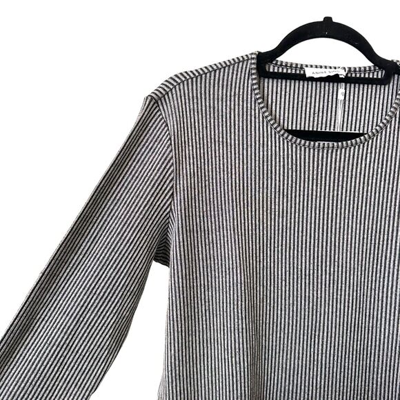 ANINE BING Moss Stripe Knit Mini Dress NWT Sz Medium - Picture 3 of 5